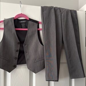 Kenneth Cole Gray Suit Vest and Pants